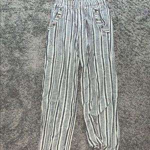 Striped flowy pants